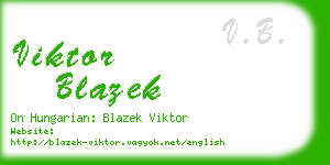 viktor blazek business card